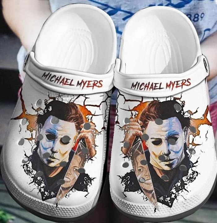 Michael Myers crocband crocs shoes