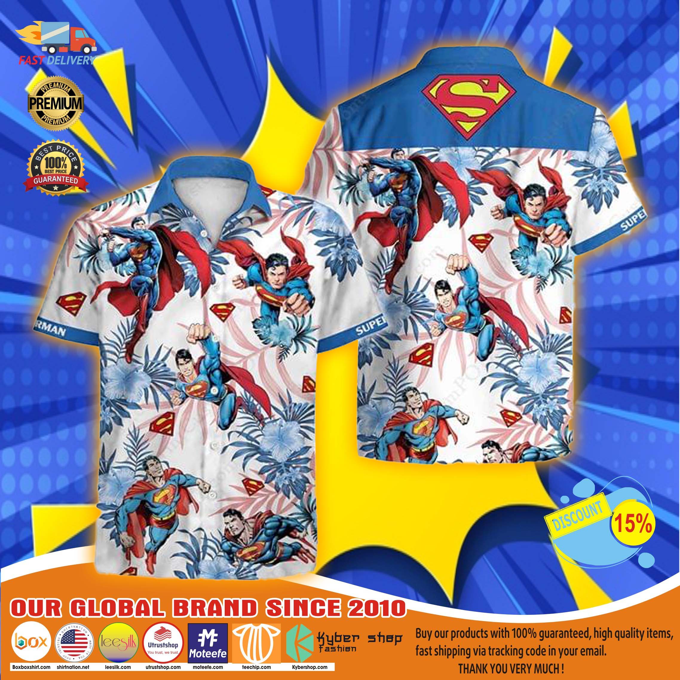 Super man Hawaiian shirt 6
