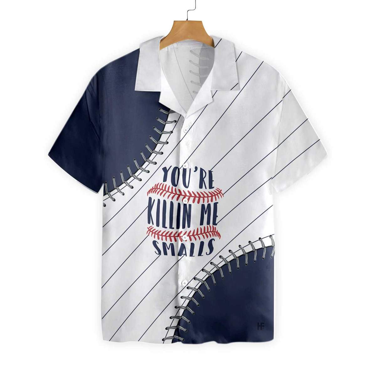 Baseball You are killin me small Navy Blue Hawaiian Shirt