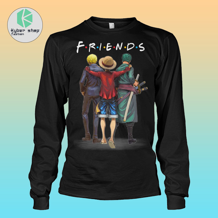 One piece friends TV show shirt hoodie 3