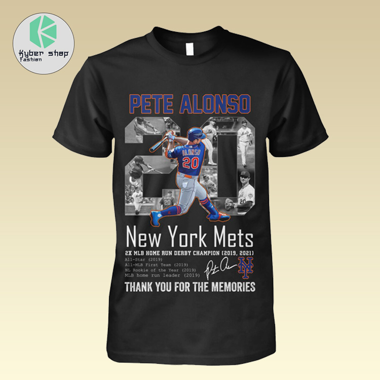 Pete alonso 20 new york mets thank you for the memories shirt 2