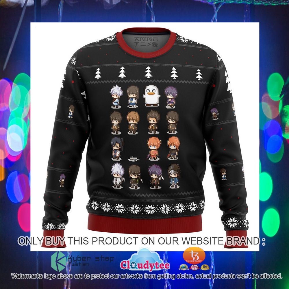 Anime Gintama Cute Ugly Christmas Sweater 4