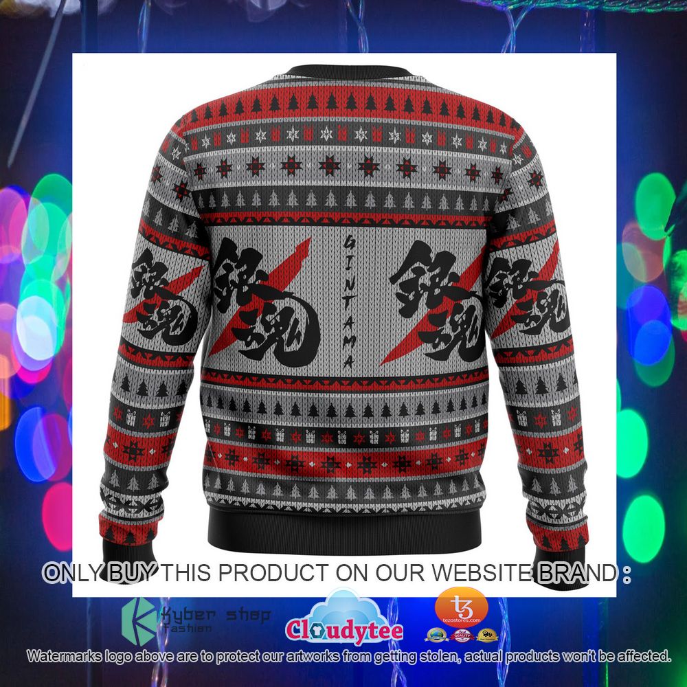 Anime Gintama Shinsuke and Gintoki Ugly Christmas Sweater 4