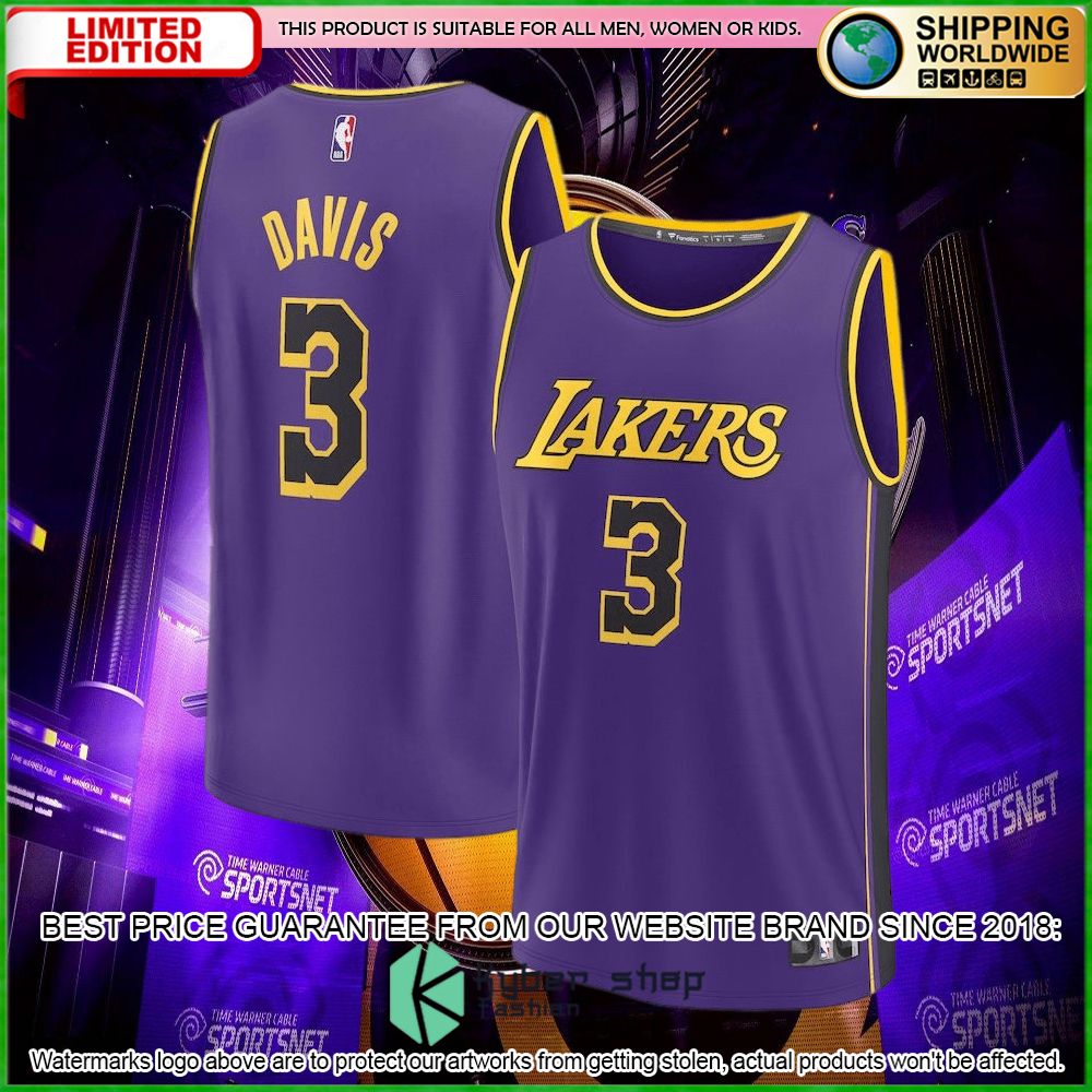 Los Angeles Lakers Jordan Brand 2022-23 Custom Purple Basketball Jersey •  Kybershop