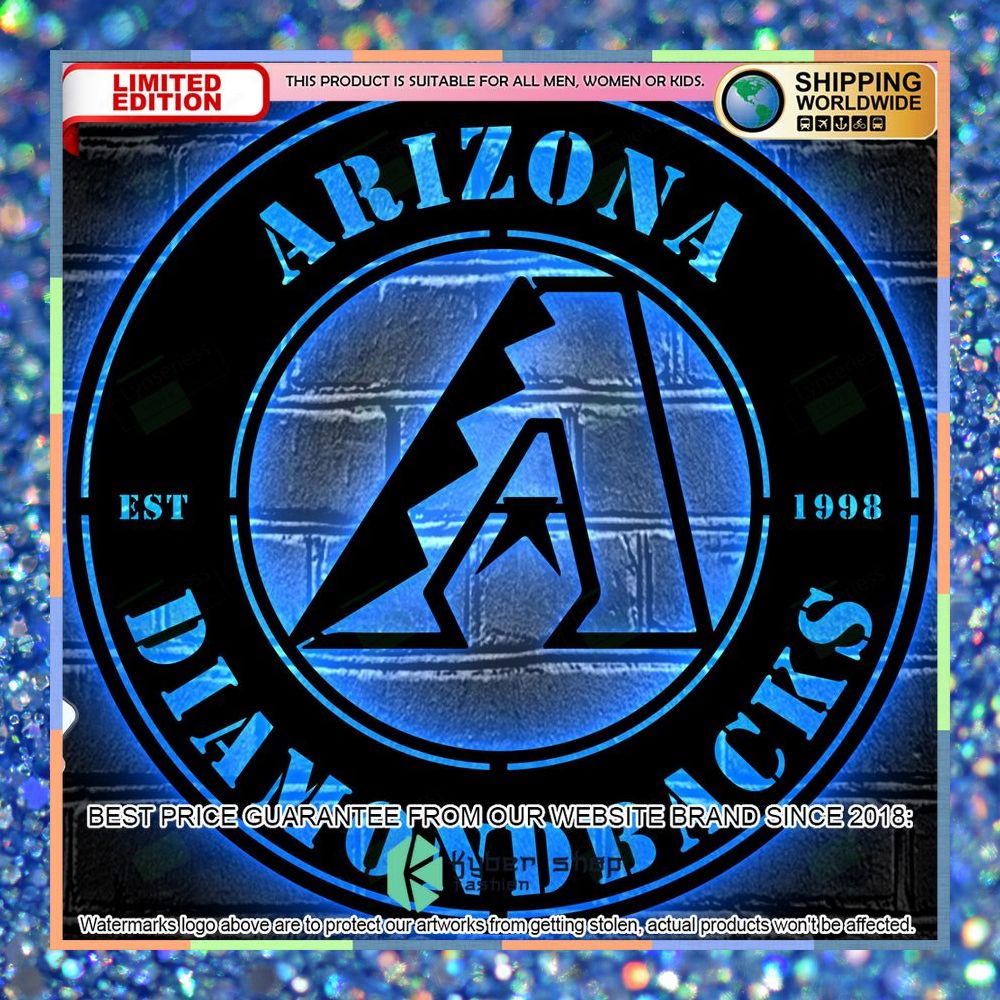 Arizona Diamondbacks Metal Sign - Led Light Sign 1