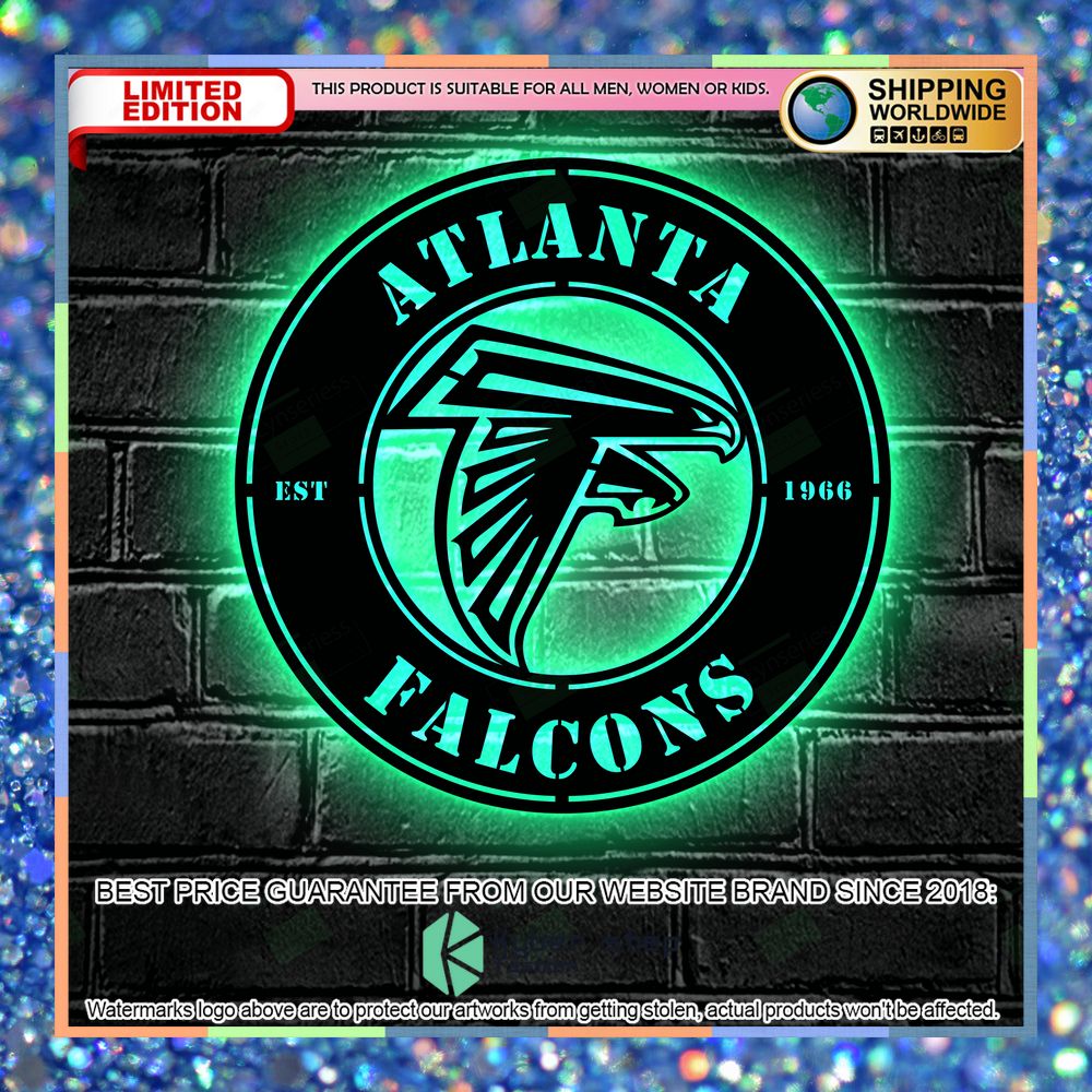 Atlanta Falcons Metal Sign - Led Light Sign 7