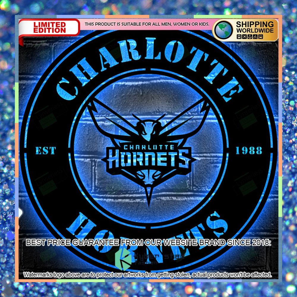 Charlotte Hornets Metal Sign - Led Light Sign 25
