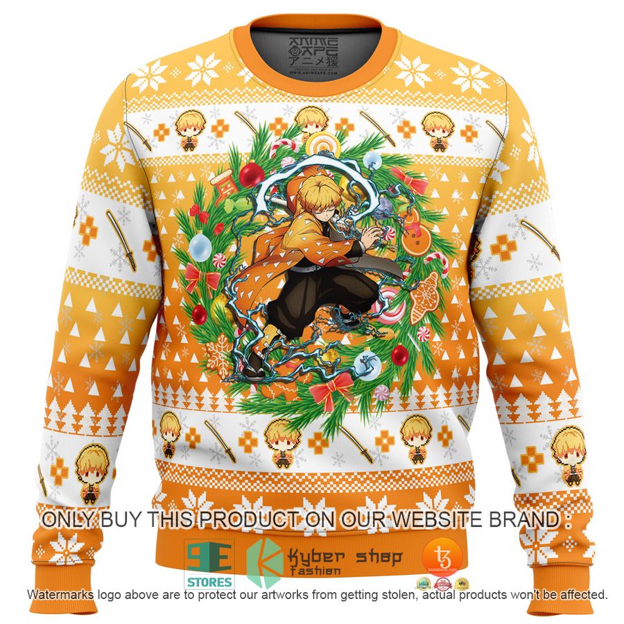 NEW Christmas Zenitsu Agatsuma Demon Slayer Sweatshirt 27