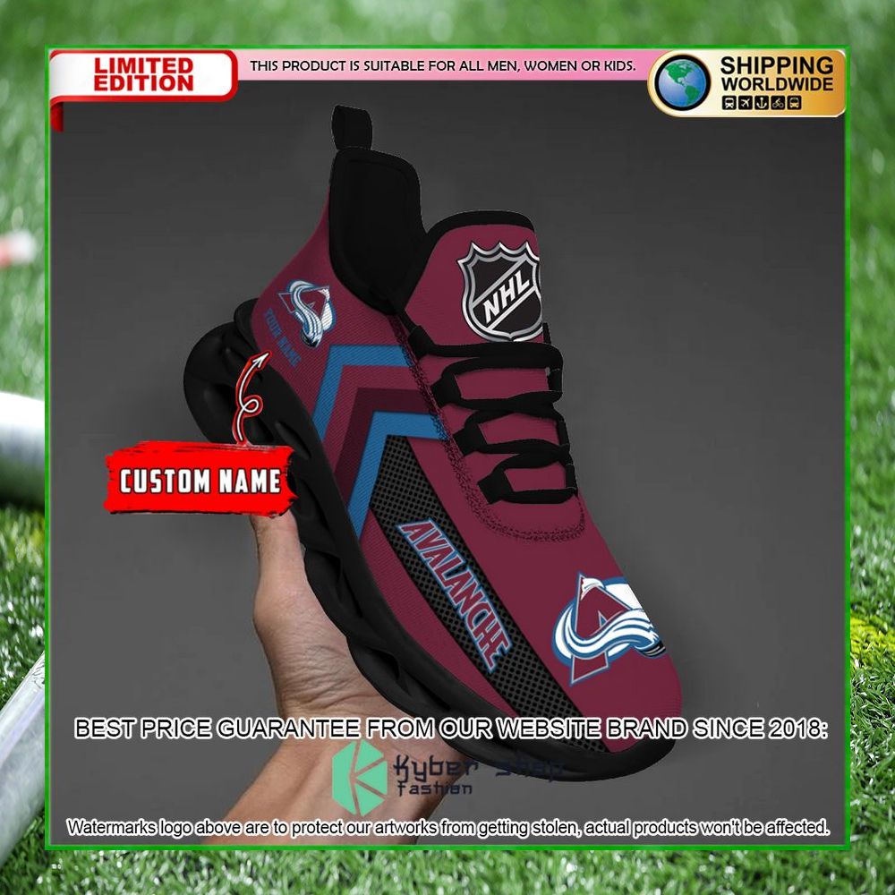 Colorado Avalanche Custom Name Clunky Max Soul Shoes 32
