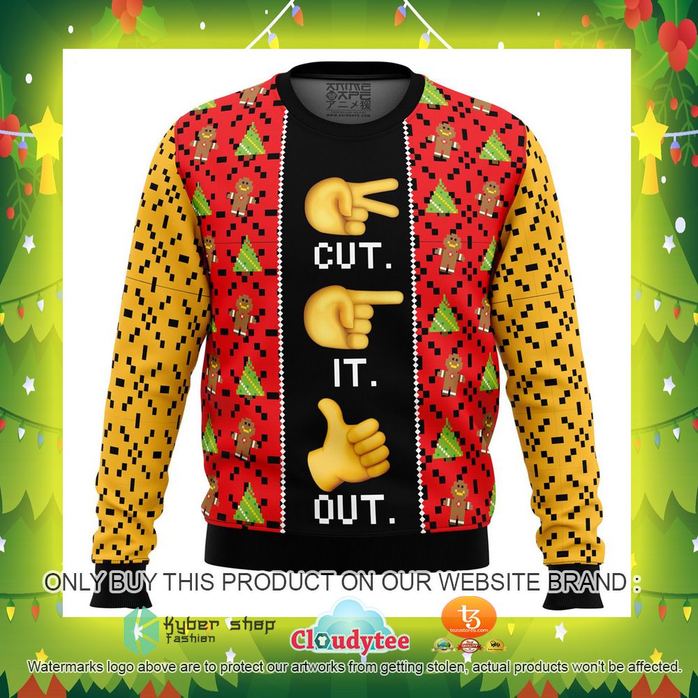 Cut It Out Full House Ugly Christmas Sweater 3