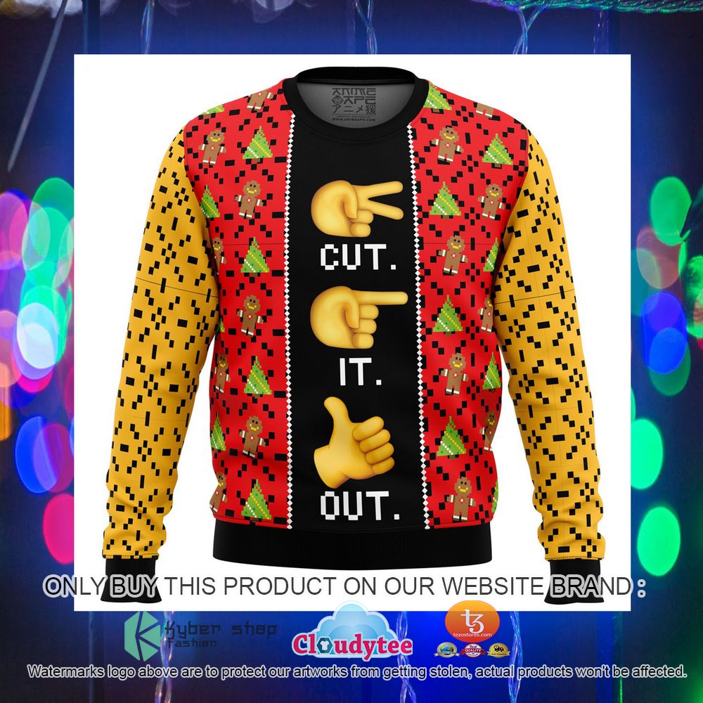 Cut It Out Full House Ugly Christmas Sweater 4
