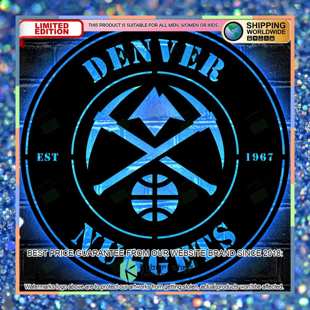 Denver Nuggets Metal Sign - Led Light Sign 26