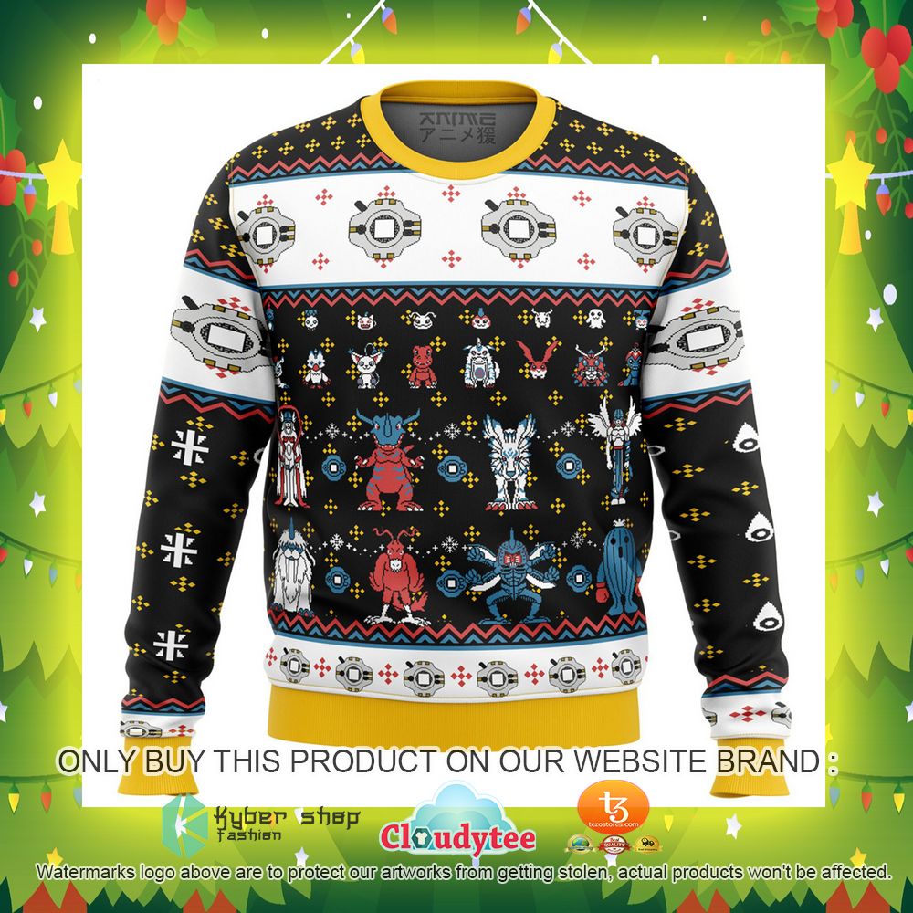 Digimon Adventure Anime Ugly Christmas Sweater 6
