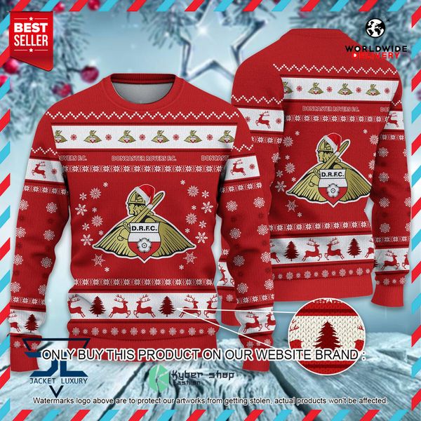 Doncaster Rovers Red Christmas Sweater 1