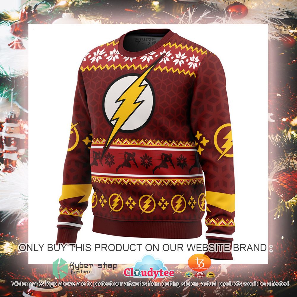 Fast Christmas The Flash DC Ugly Christmas Sweater 2