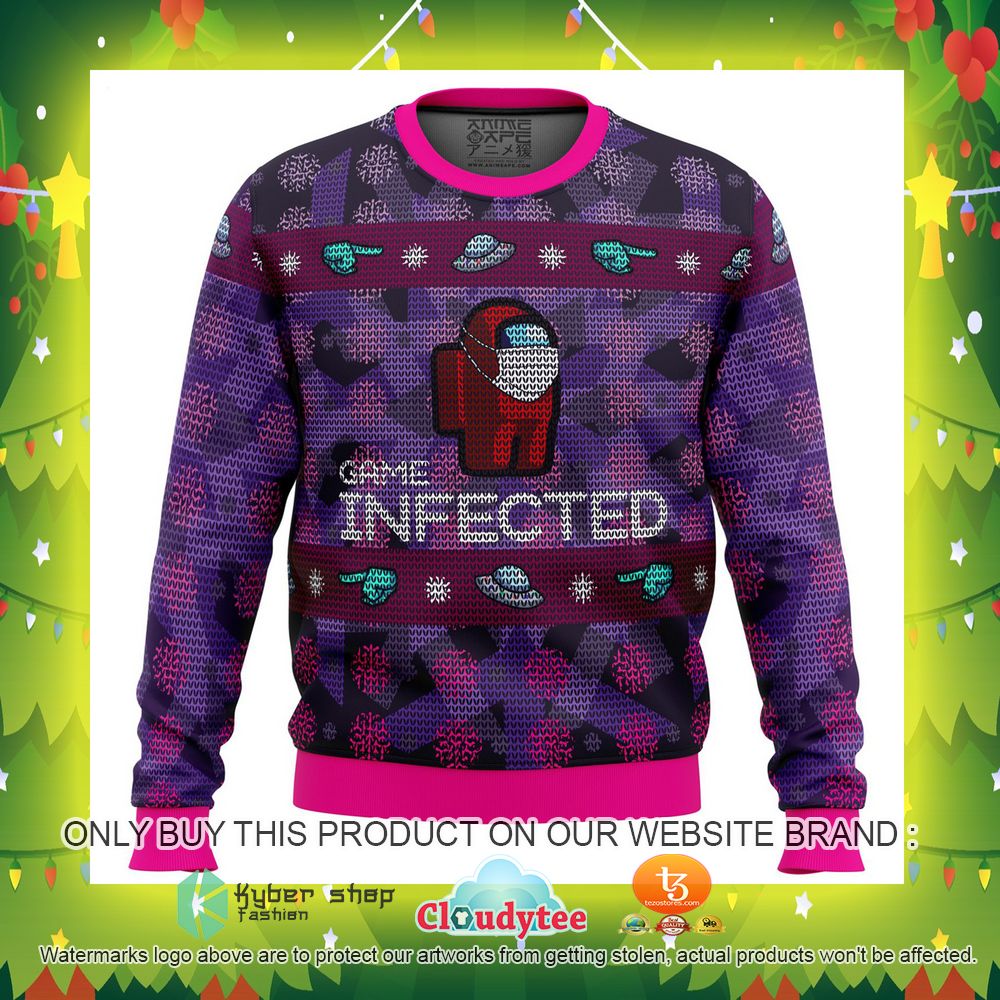 Game Infected Among Us Ugly Christmas Sweater 32