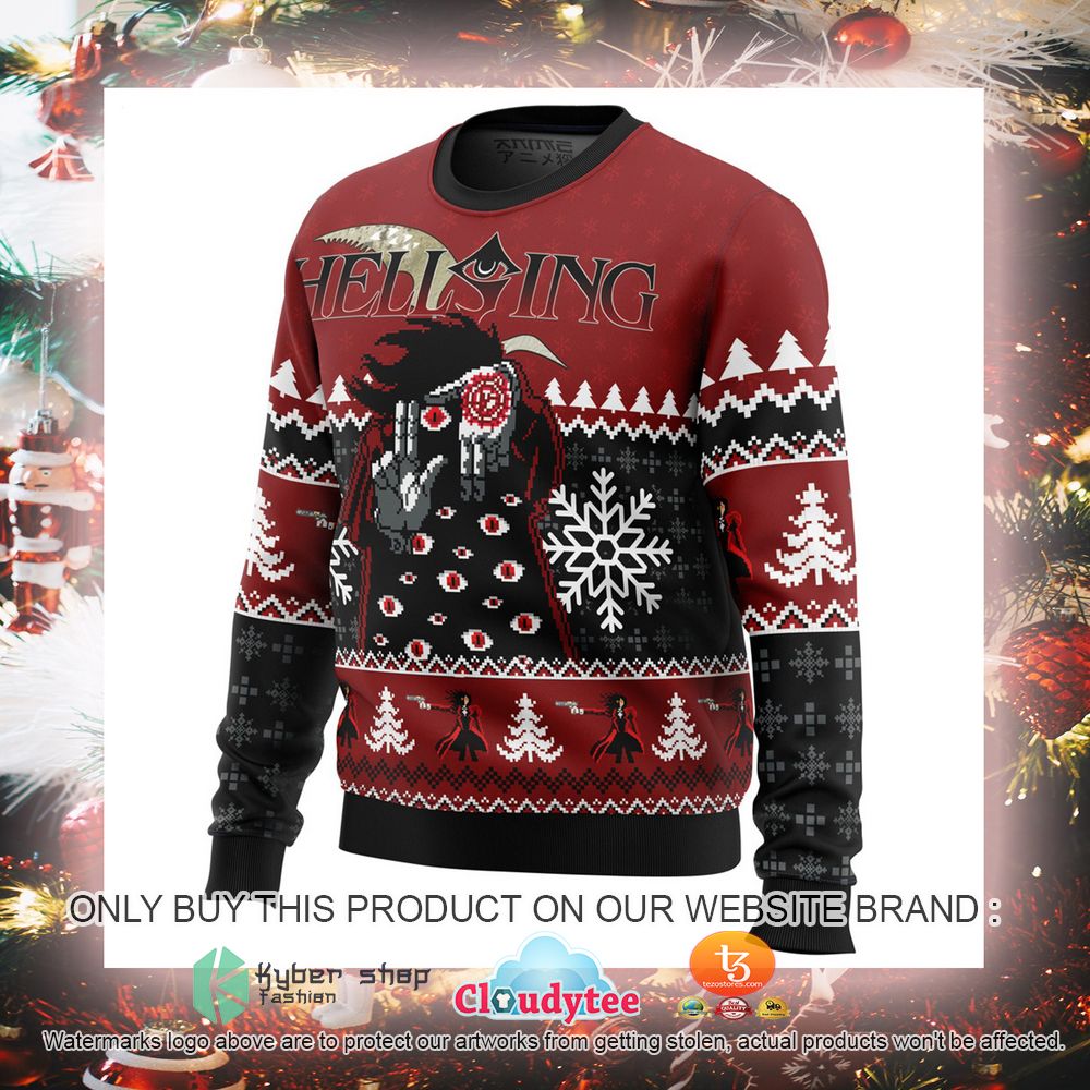 God With Us Hellsing Ugly Christmas Sweater 5