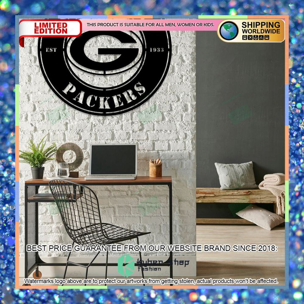 Green Bay Packers Metal Sign - Led Light Sign 8