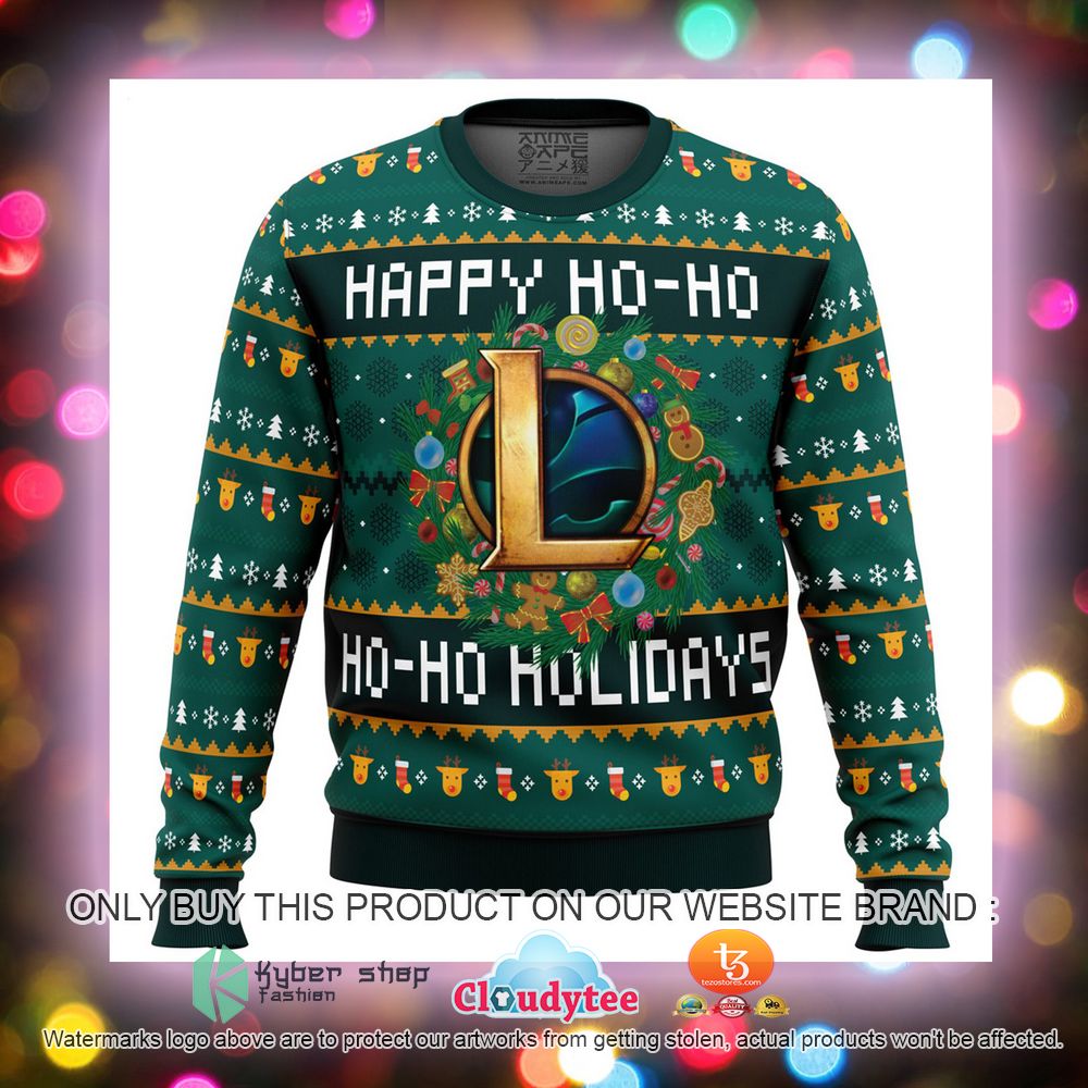 Happy Ho-Ho-Ho Holidays League of Legends Ugly Christmas Sweater 1