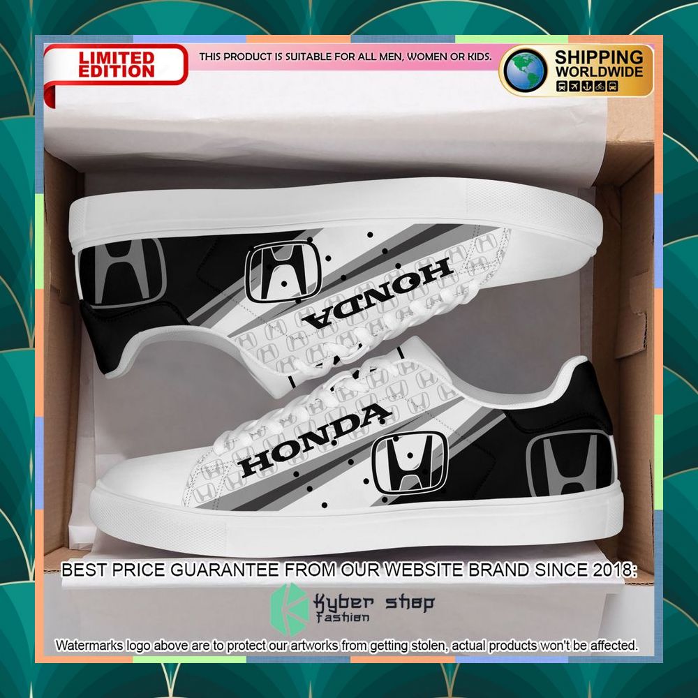 Honda Black White Stan Smith Shoes 12