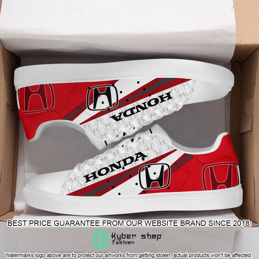 Honda Red White Stan Smith Shoes 1