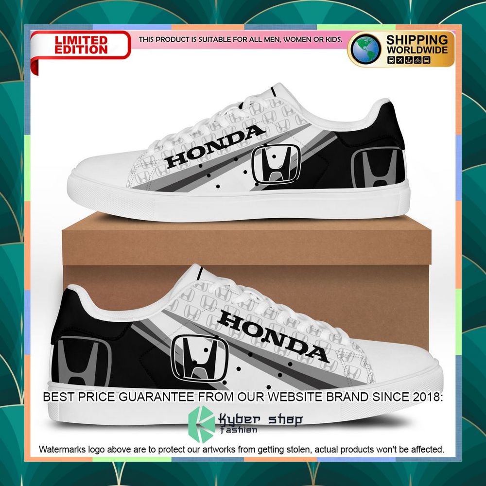 Honda White Black Adidas Stan Smith Shoes 7