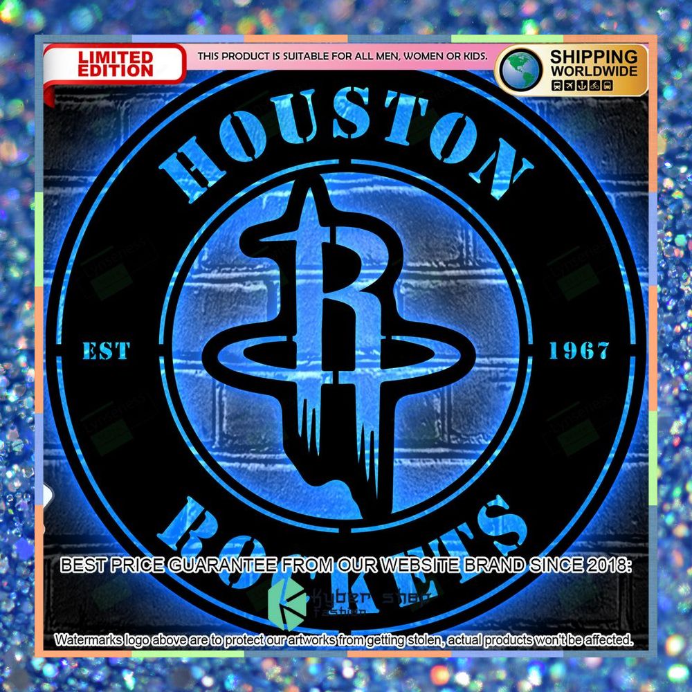 Houston Rockets Metal Sign - Led Light Sign 13