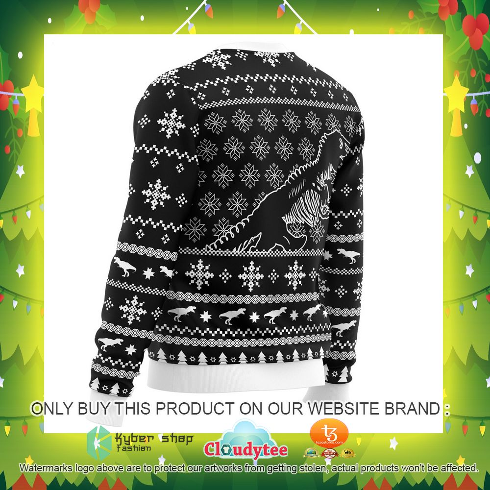Jurassic Park Black Ugly Christmas Sweater 15