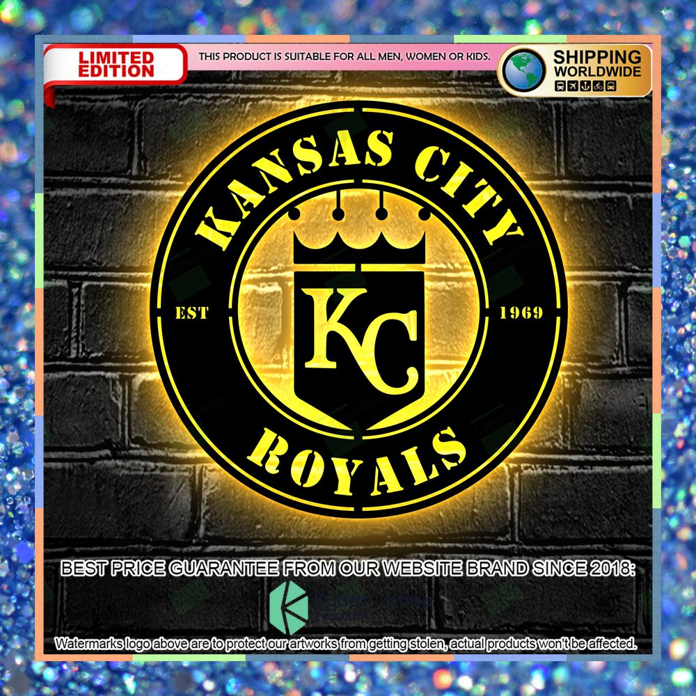 Kansas City Royals Metal Sign - Led Light Sign 11