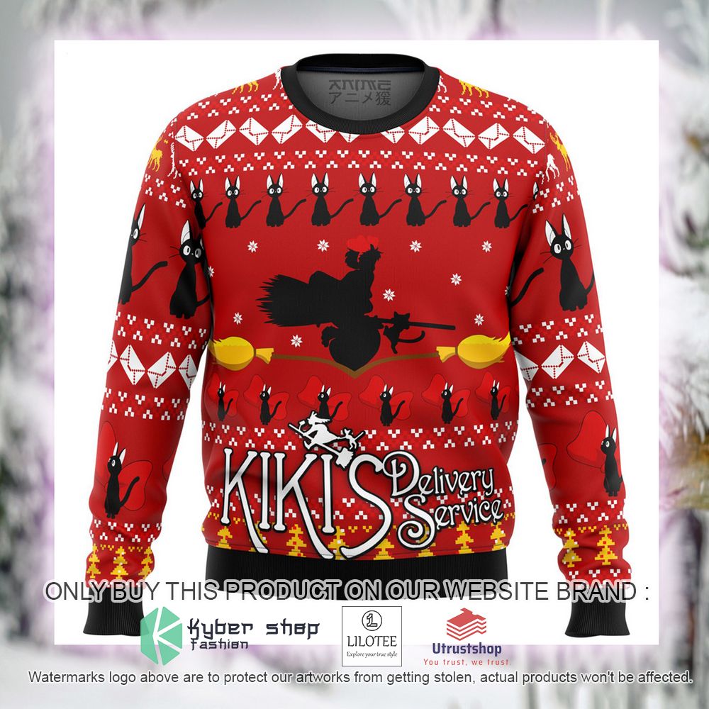 Kiki's Delivery Service Anime Ugly Christmas Sweater 4