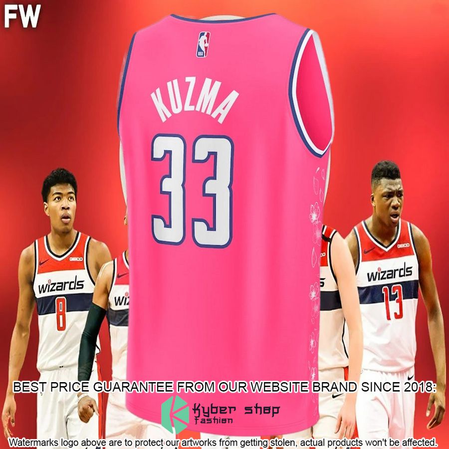 pink wizards jersey