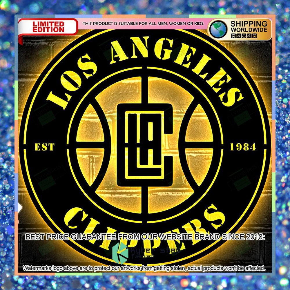 Los Angeles Clippers Metal Sign - Led Light Sign 26