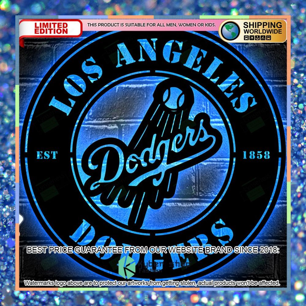 Los Angeles Dodgers Metal Sign - Led Light Sign 22