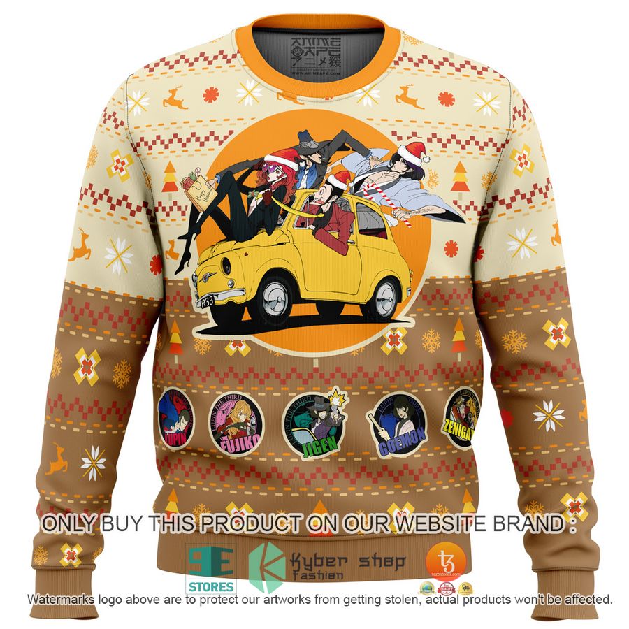 HOT Lupin the 3rd Happy Trip Sweater 2