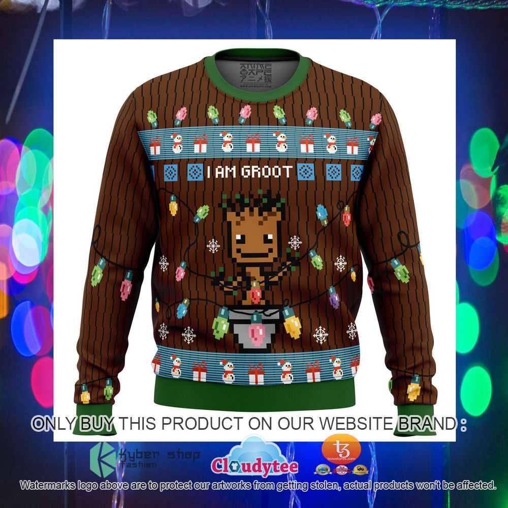 Marvel I am Groot Ugly Christmas Sweater 7
