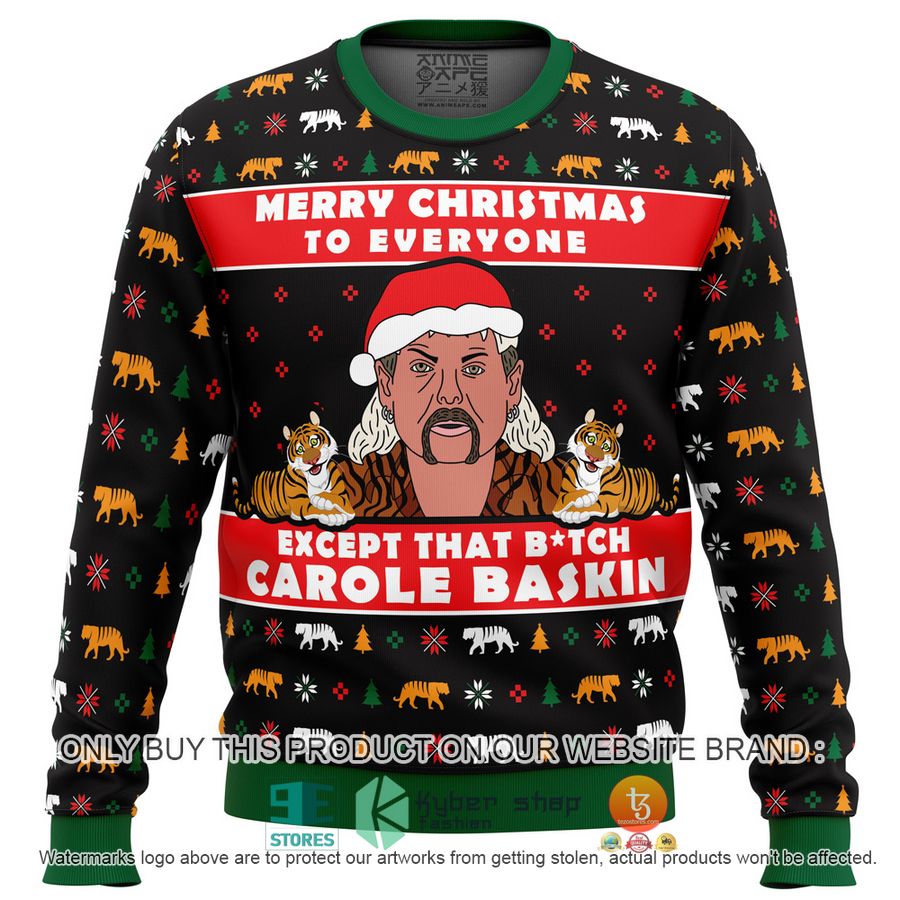 NEW Merry Christmas To Everyone Joe Exotic Tiger King Sweatshirt 11