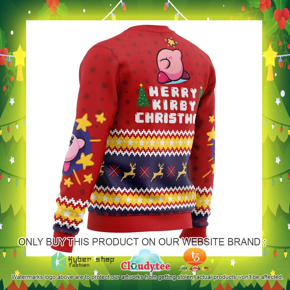 Merry Kirby Christmas Kirby Ugly Christmas Sweater 15