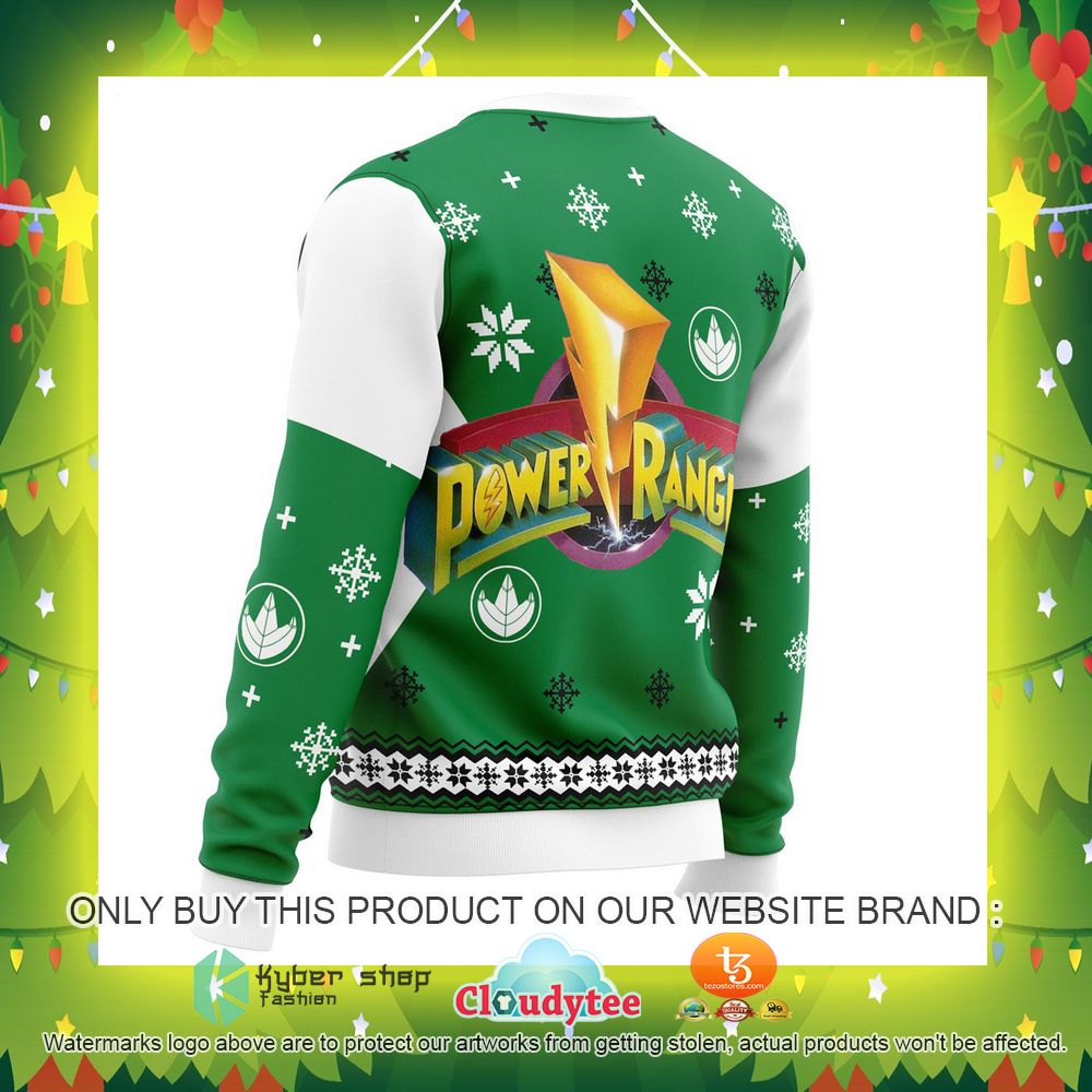 Mighty Morphin Power Rangers Green Ugly Christmas Sweater 6