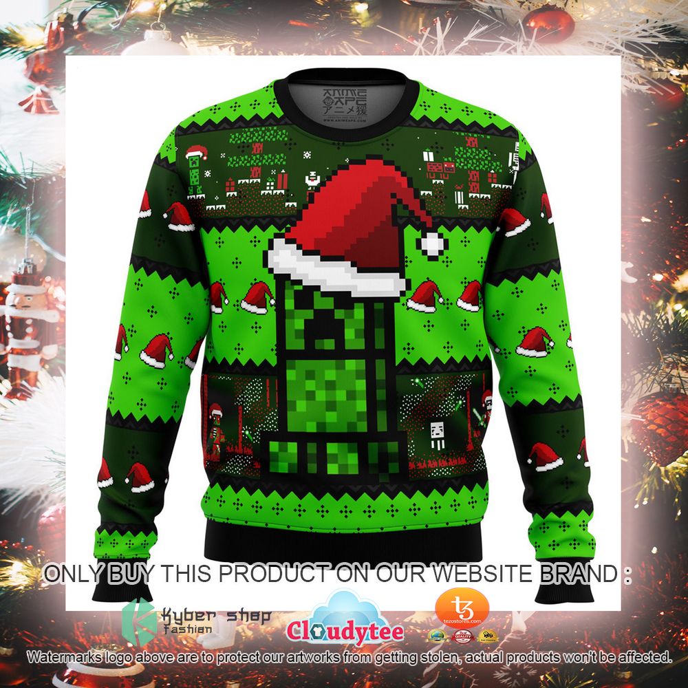 Minecraft Christmas Hats Ugly Christmas Sweater 13