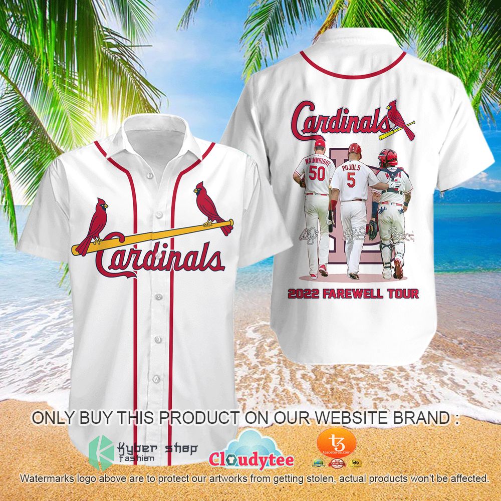 MLB St. Louis Cardinals 2022 Farewell Tour White 3D Hoodie, Shirt 7