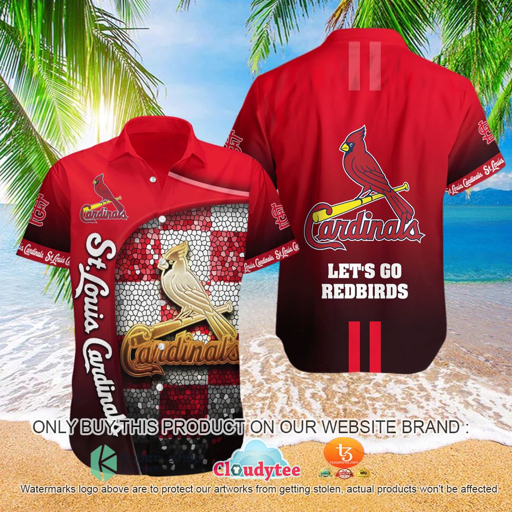 MLB St. Louis Cardinals Let's Go Redbirds Hawaiian Shirt, Shirt 5