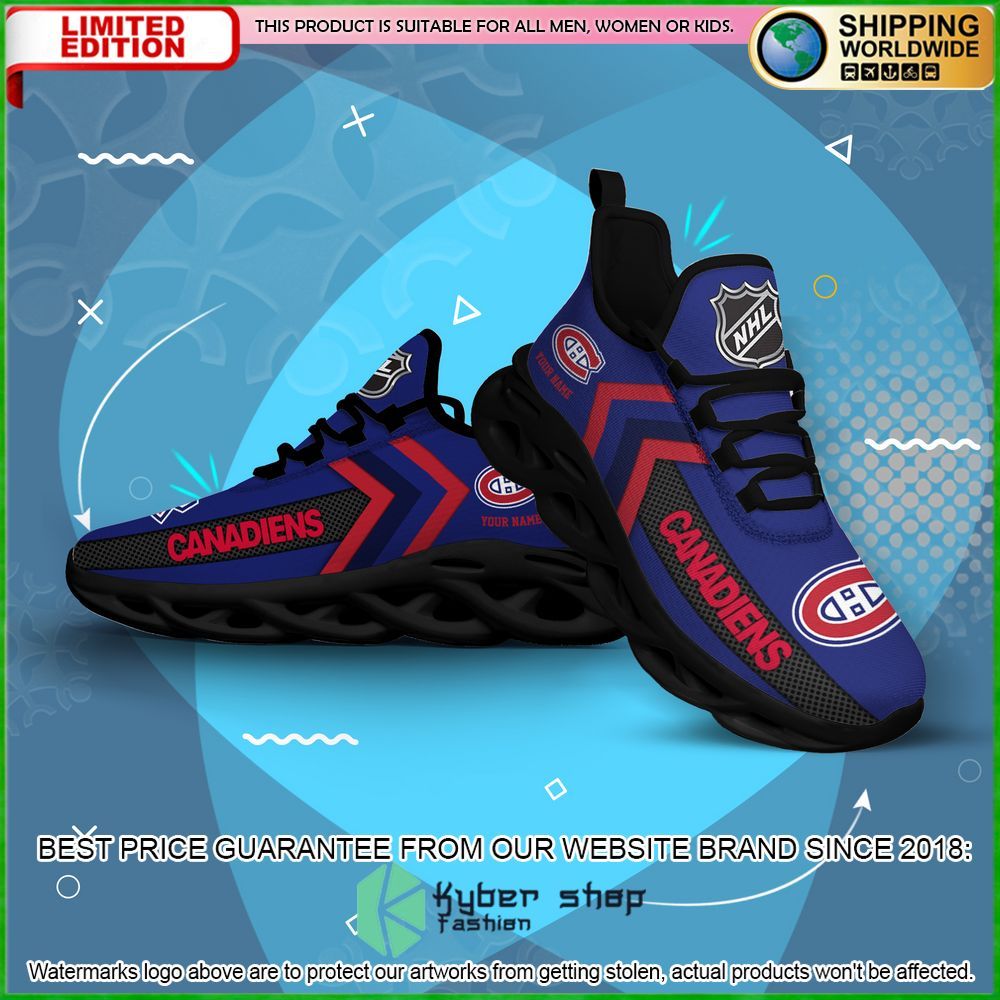 Montreal Canadiens Custom Name Clunky Max Soul Shoes 29