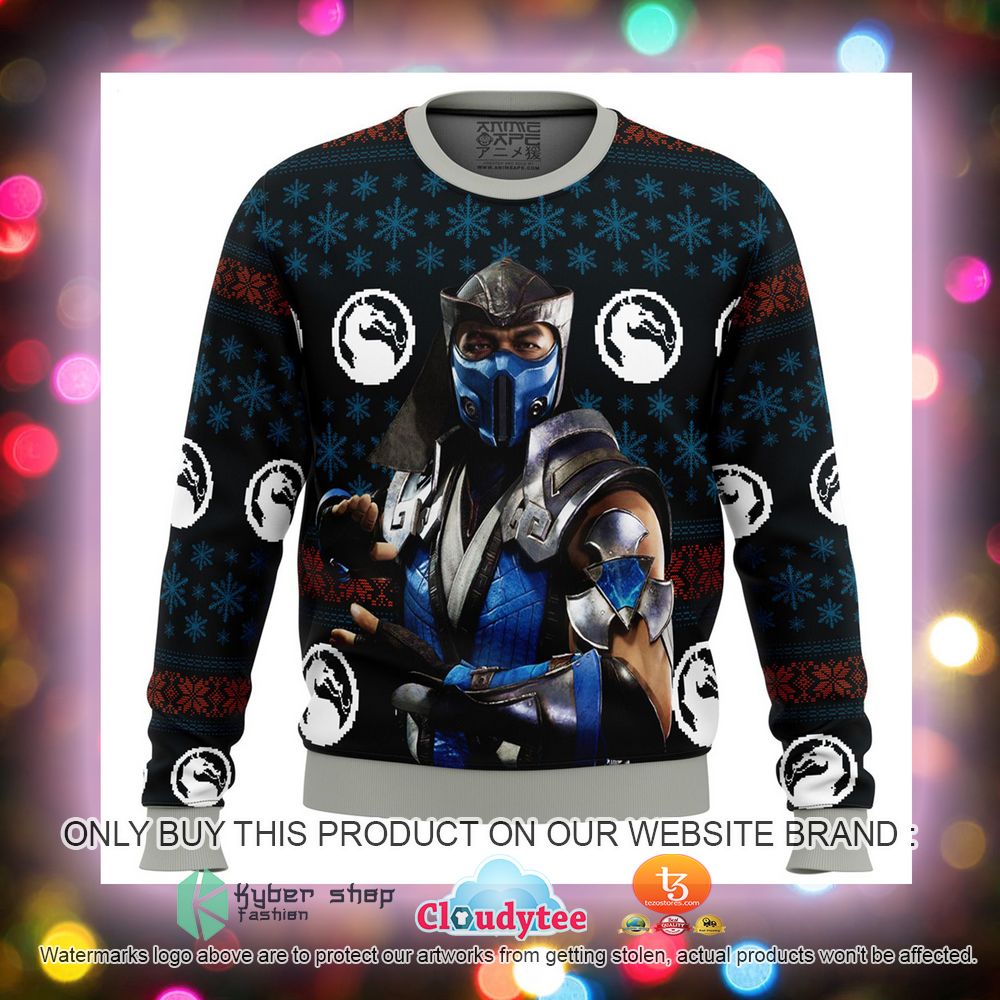 Mortal Kombat Sub Zero Ugly Christmas Sweater 1