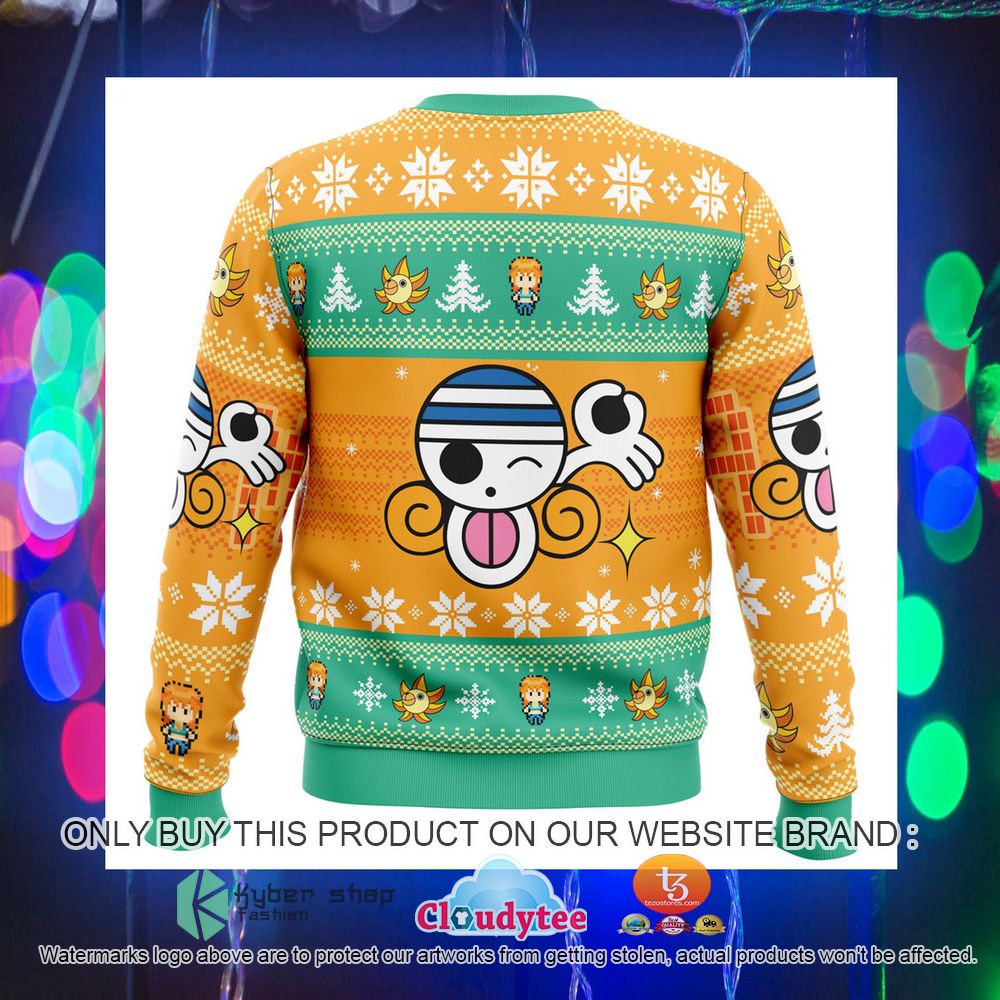 Nami One Piece Thousand Sunny Ugly Christmas Sweater 7