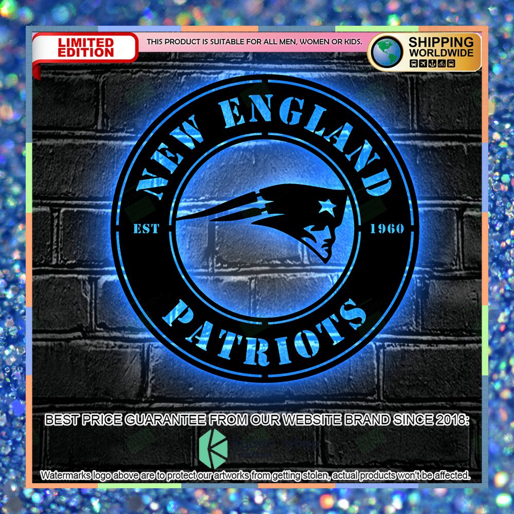 New England Patriots Metal Sign - Led Light Sign 23