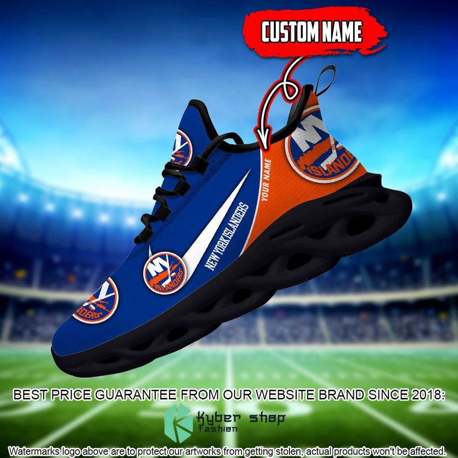 New York Islanders Custom Name Clunky Max Soul Shoes 2