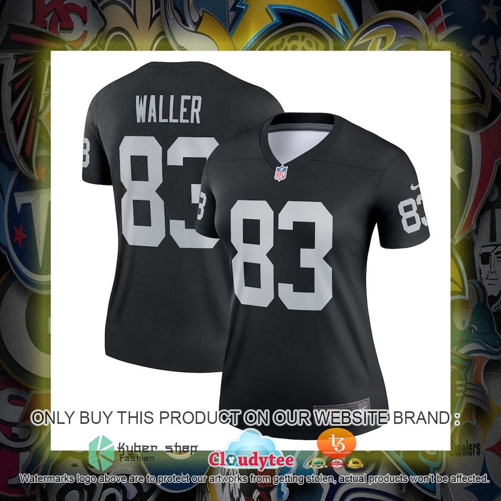 NFL Darren Waller Las Vegas Raiders Women's Legend Black Football Jersey 8