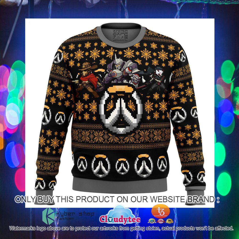 Overwatch Symbol Ugly Christmas Sweater 4