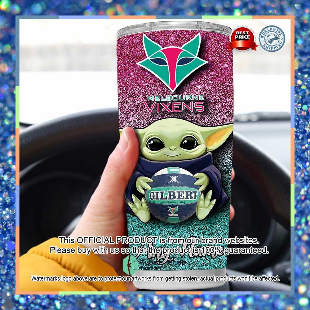 Personalized Melbourne Vixens Yoda Tumbler 15