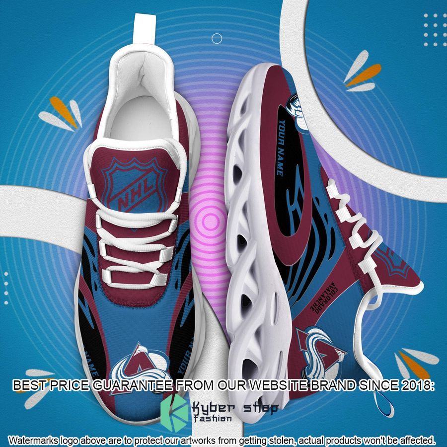 Personalized NHL Colorado Avalanche Clunky Max Soul Shoes 7